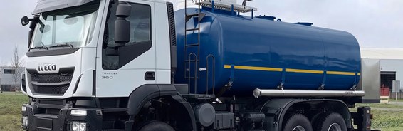 Salt water tanker for construction in Dubai